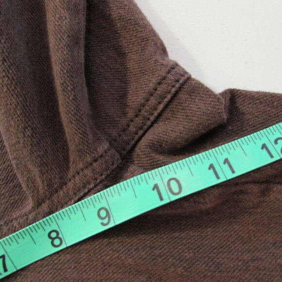 Coldwater Creek Brown Knit Denim Boot Cut Pants Size 8 - Picture 10 of 13